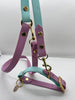 Biothane Collar & Leash set Rosé & Turquoise